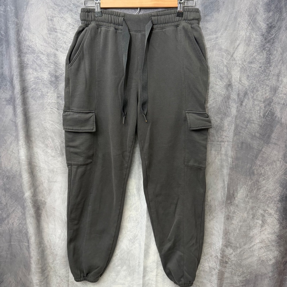 Abercrombie & Fitch Soft A&F Charcoal Gray Cargo Sweatpants Joggers XS
